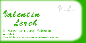 valentin lerch business card